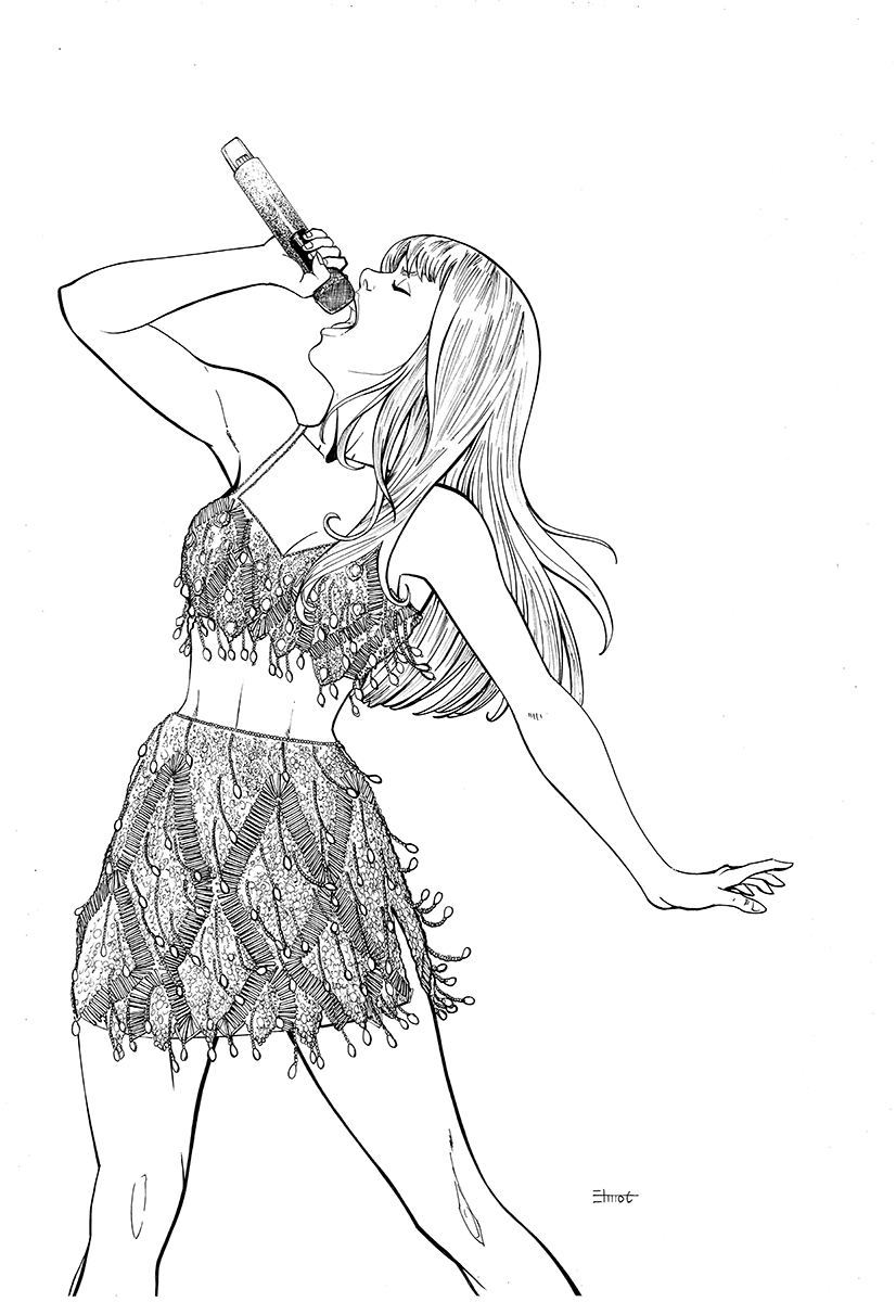 Female Force: Taylor Swift #2 Inks